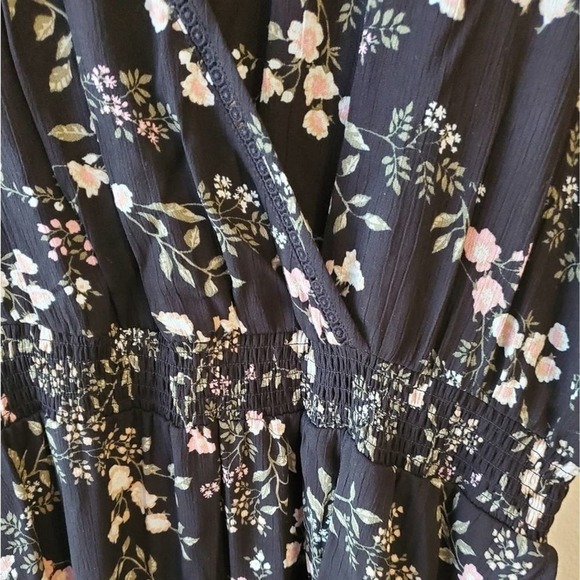 AMERICAN rag floral faux wrap dress plus size 2X - Picture 3 of 9